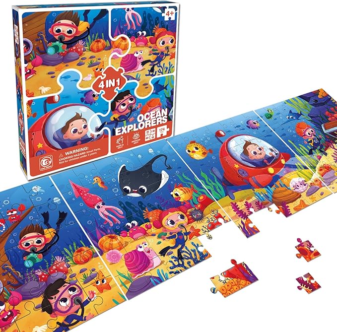 4 in 1 puzzle ocean