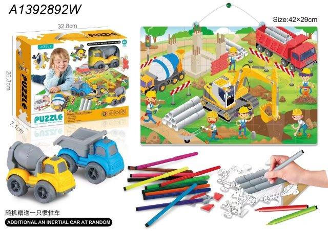 Puzzle 2 in 1 trucks