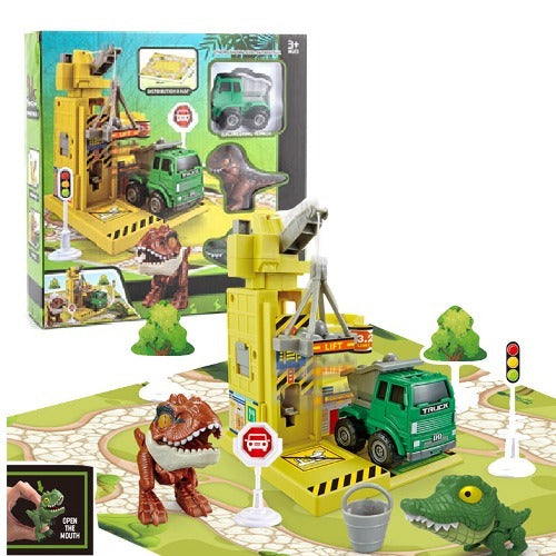Engineering Vehicle & Dinosaur Adventure Playset