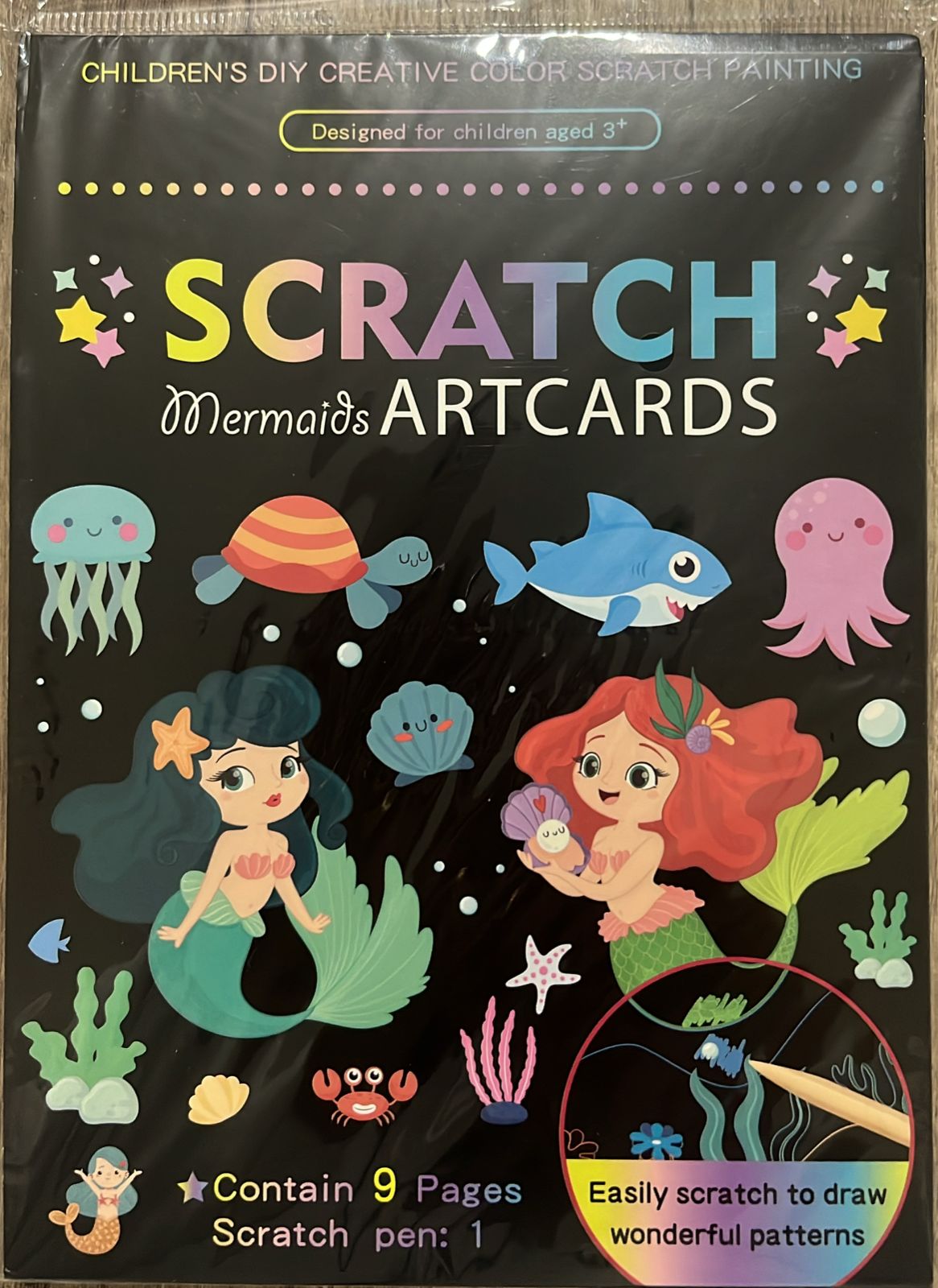 Scratch Art Cards – Underwater World Theme