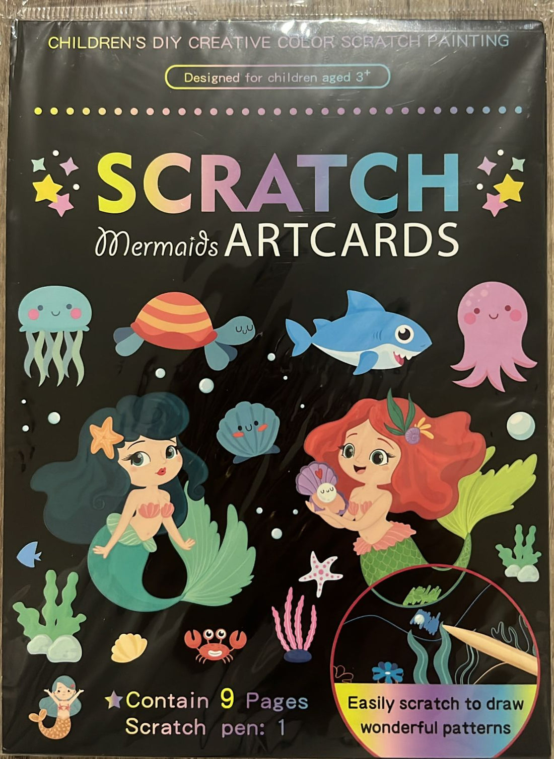 Scratch Art Cards – Underwater World Theme