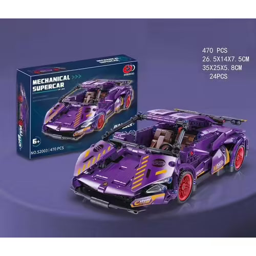 SUPERCAR – Realistic Models (Pull-Back Car, 470 PCS)