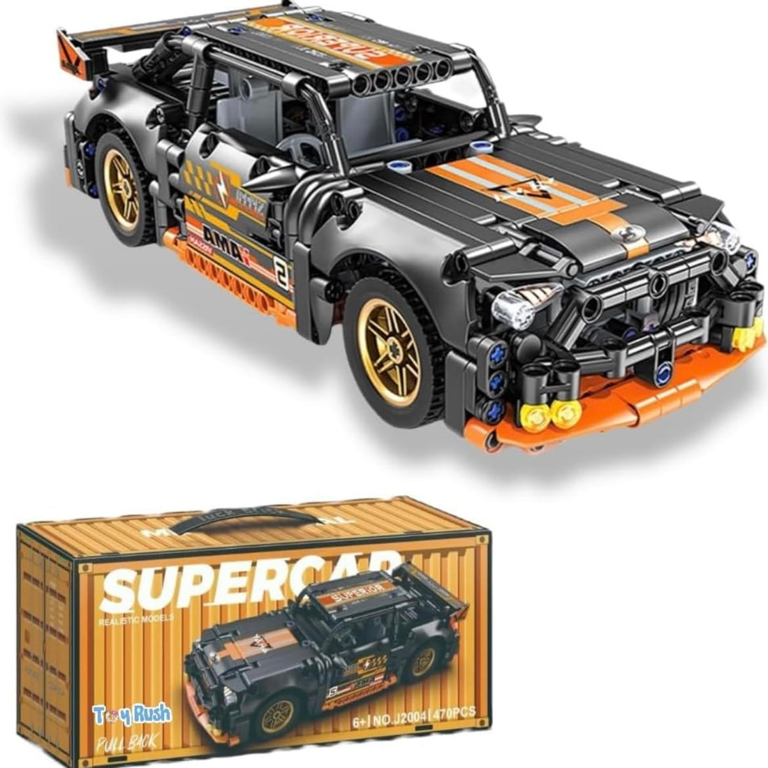SUPERCAR – Realistic Models (Pull-Back Car, 520 PCS)