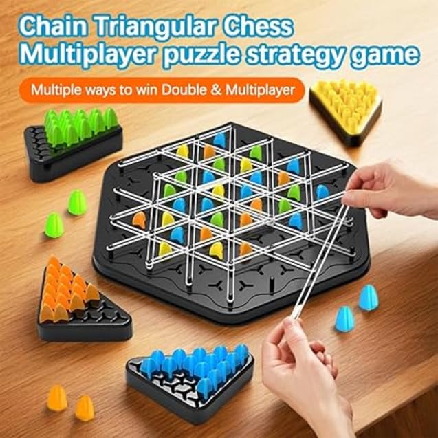 Triangle Chess with Connected Lines – Multiplayer Puzzle Strategy Gam