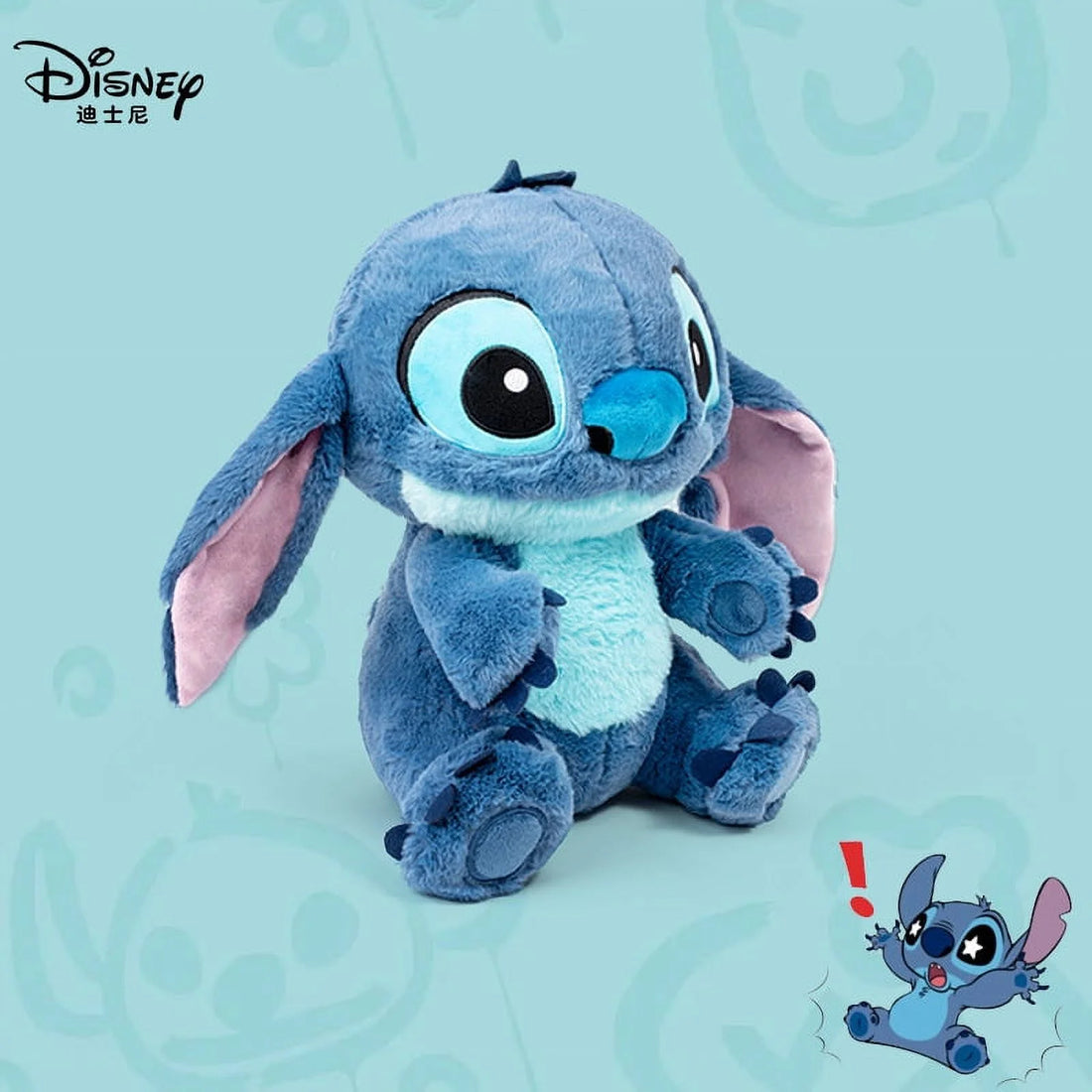 Plush Stitch Toy Blue Alien Character