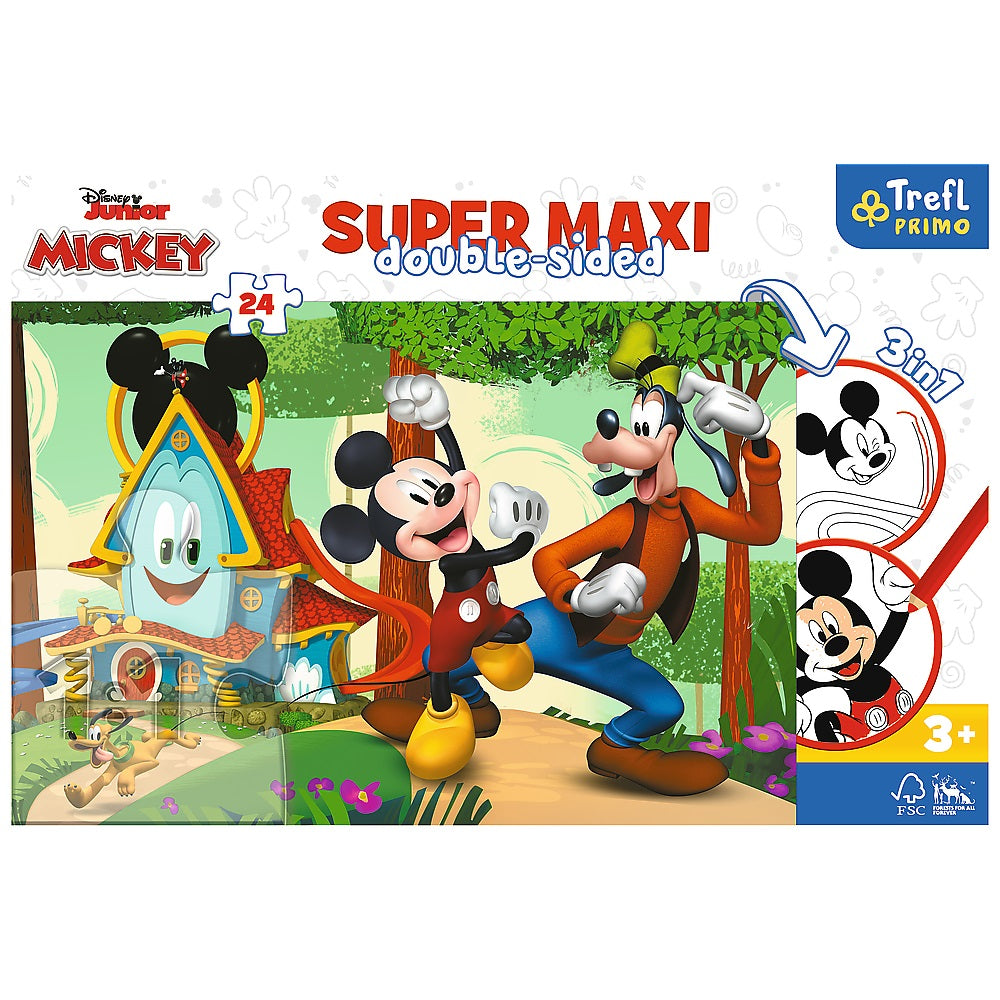 Disney Junior Mickey 3in1 Super Maxi Double Sided 24pcs