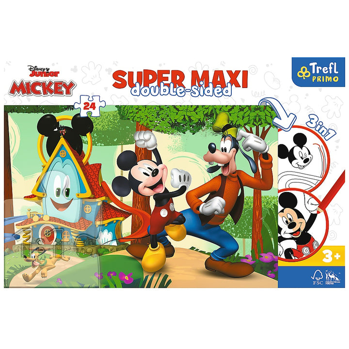 Disney Junior Mickey 3in1 Super Maxi Double Sided 24pcs