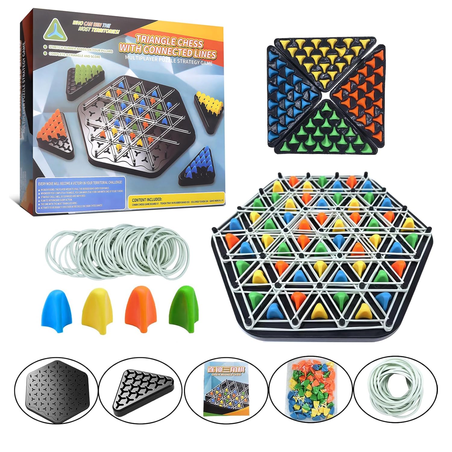 Triangle Chess with Connected Lines – Multiplayer Puzzle Strategy Gam