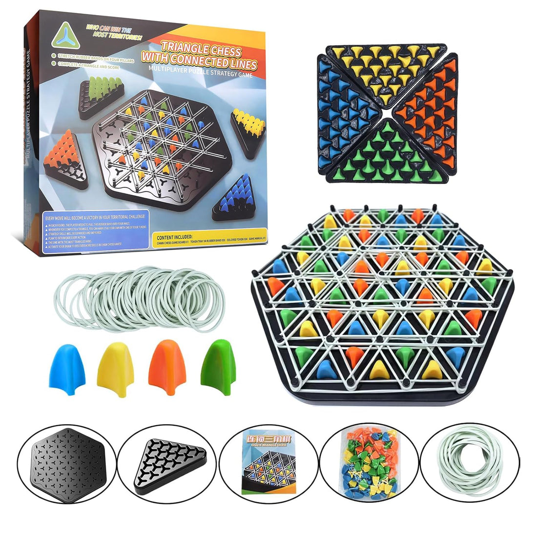 Triangle Chess with Connected Lines – Multiplayer Puzzle Strategy Gam