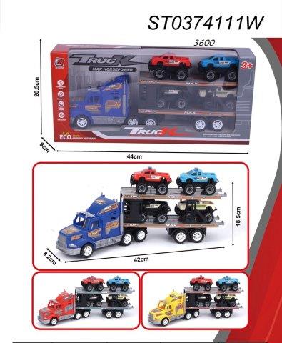 Truck Transporter with Mini Cars