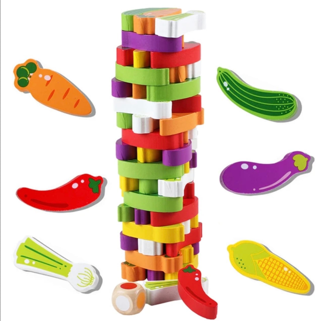 Jenga vegetables