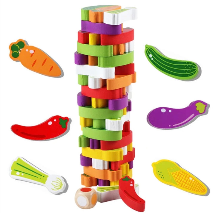 Jenga vegetables