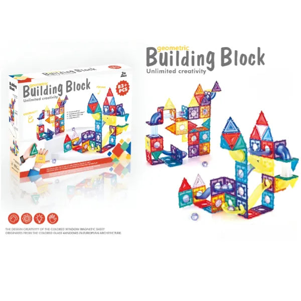 Geometric Building Block – Unlimited Creativity (83+ pcs)