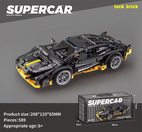 SUPERCAR – Realistic Models (Pull-Back Car, 589 PCS)