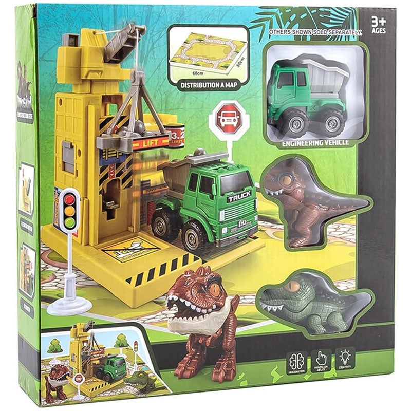 Engineering Vehicle & Dinosaur Adventure Playset