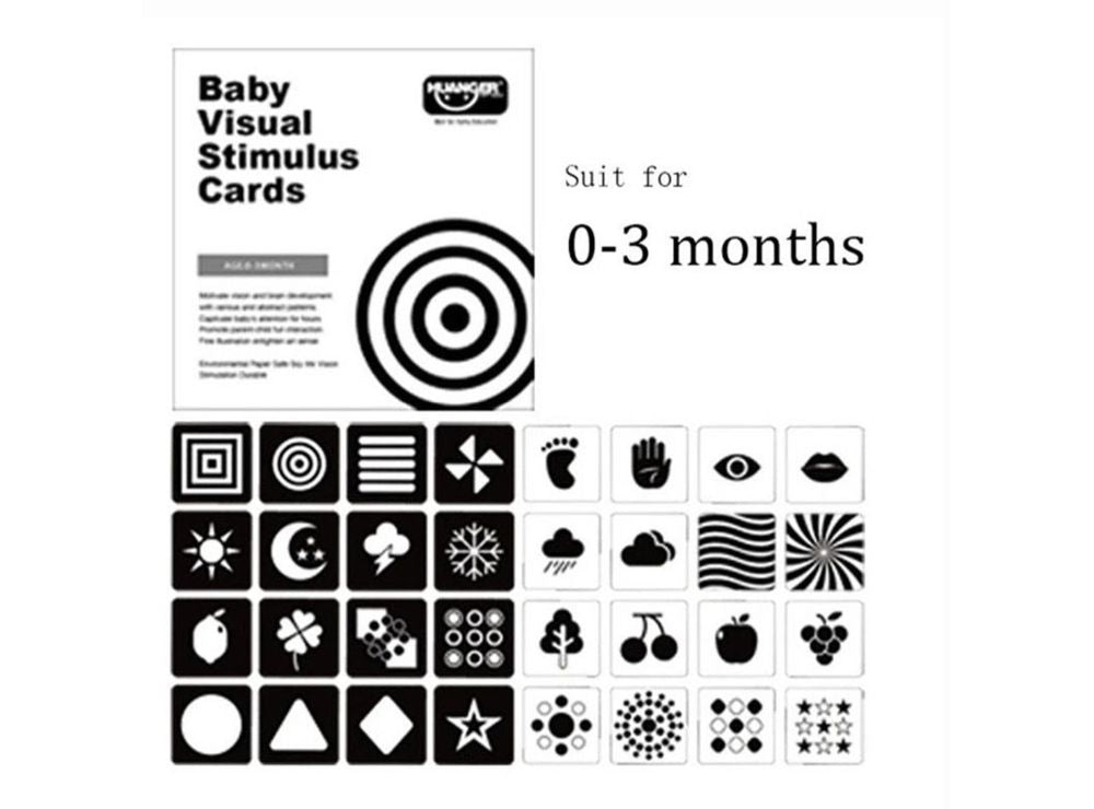 Baby Visual Stimulation Flash Cards 0 to 3 Months
