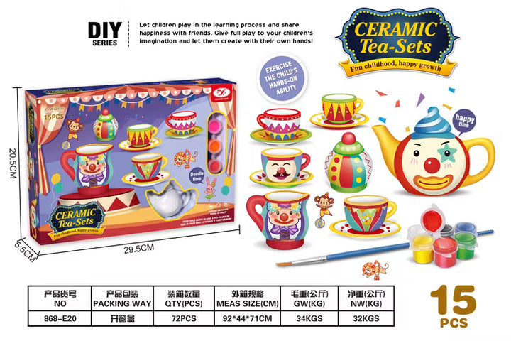 Ceramic Tea Set Painting Kit