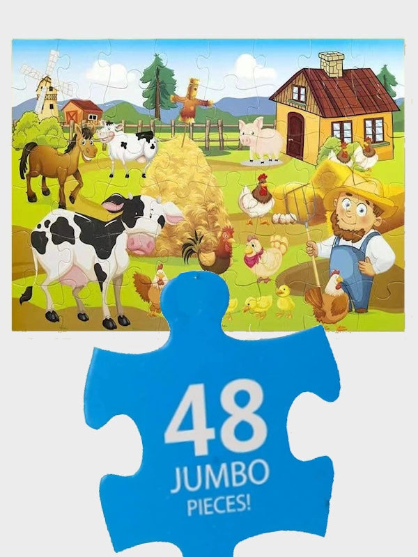 Happy Farm Jumbo Floor Puzzle – 48 Pieces