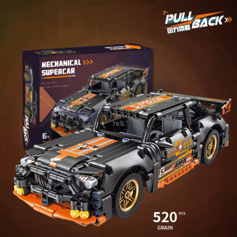 SUPERCAR – Realistic Models (Pull-Back Car, 520 PCS)