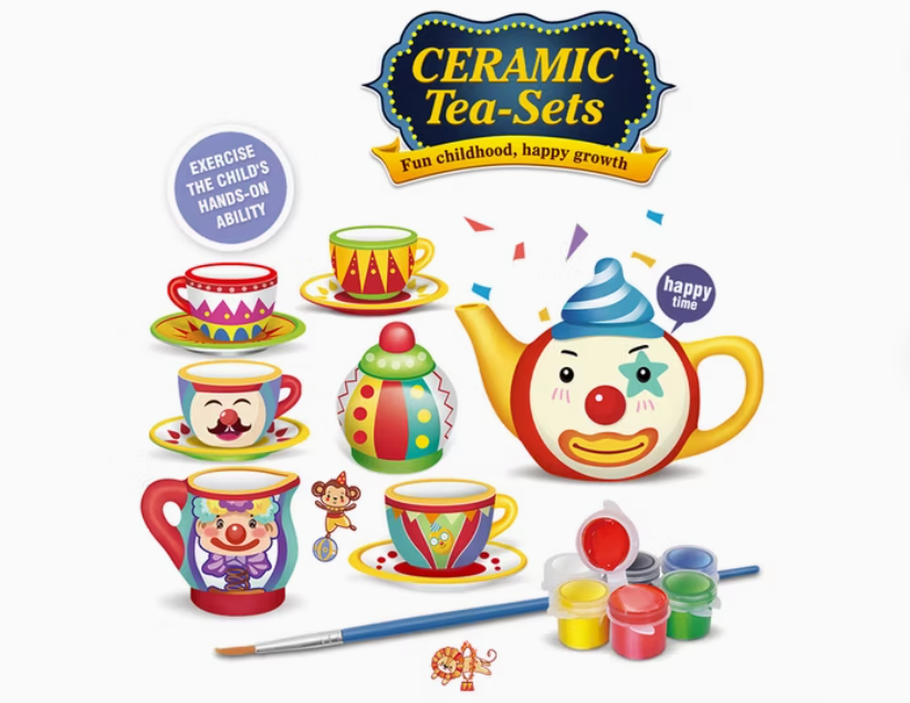 Ceramic Tea Set Painting Kit