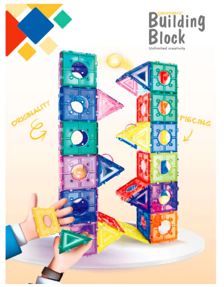 Geometric Building Block – Unlimited Creativity (94+ pcs)