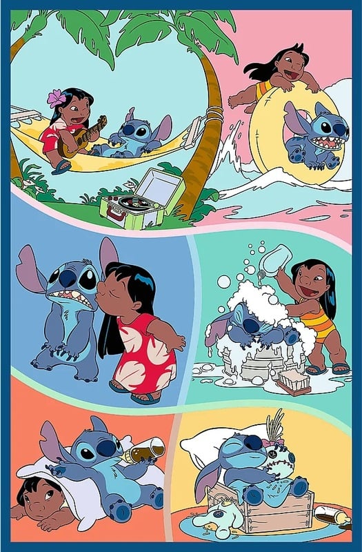 Stitch 3x80 Trefl Puzzle