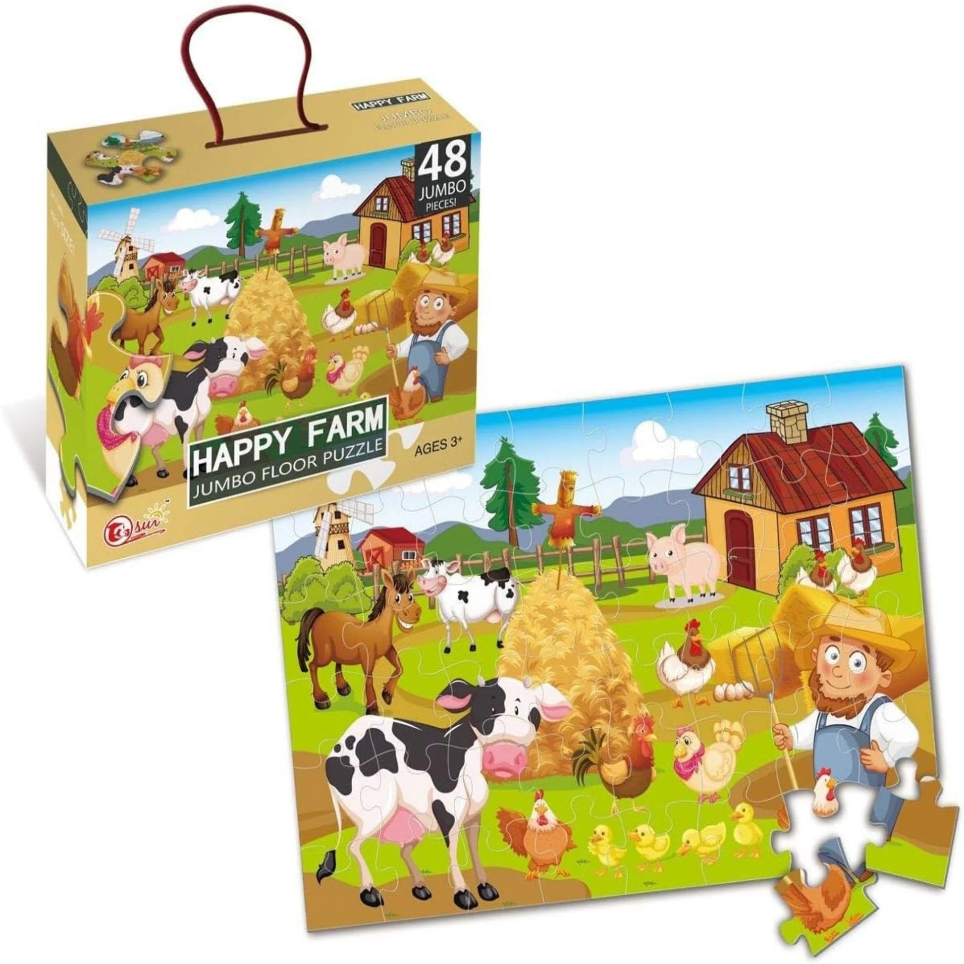 Happy Farm Jumbo Floor Puzzle – 48 Pieces