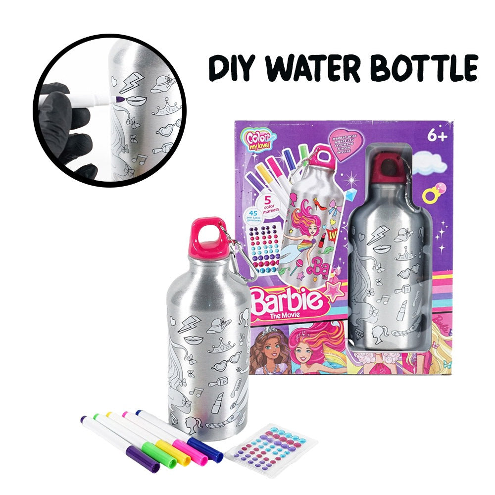 Barbie “Color Your Own” Water Bottle