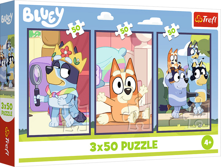 Bluey 3x50 Trefl Puzzle