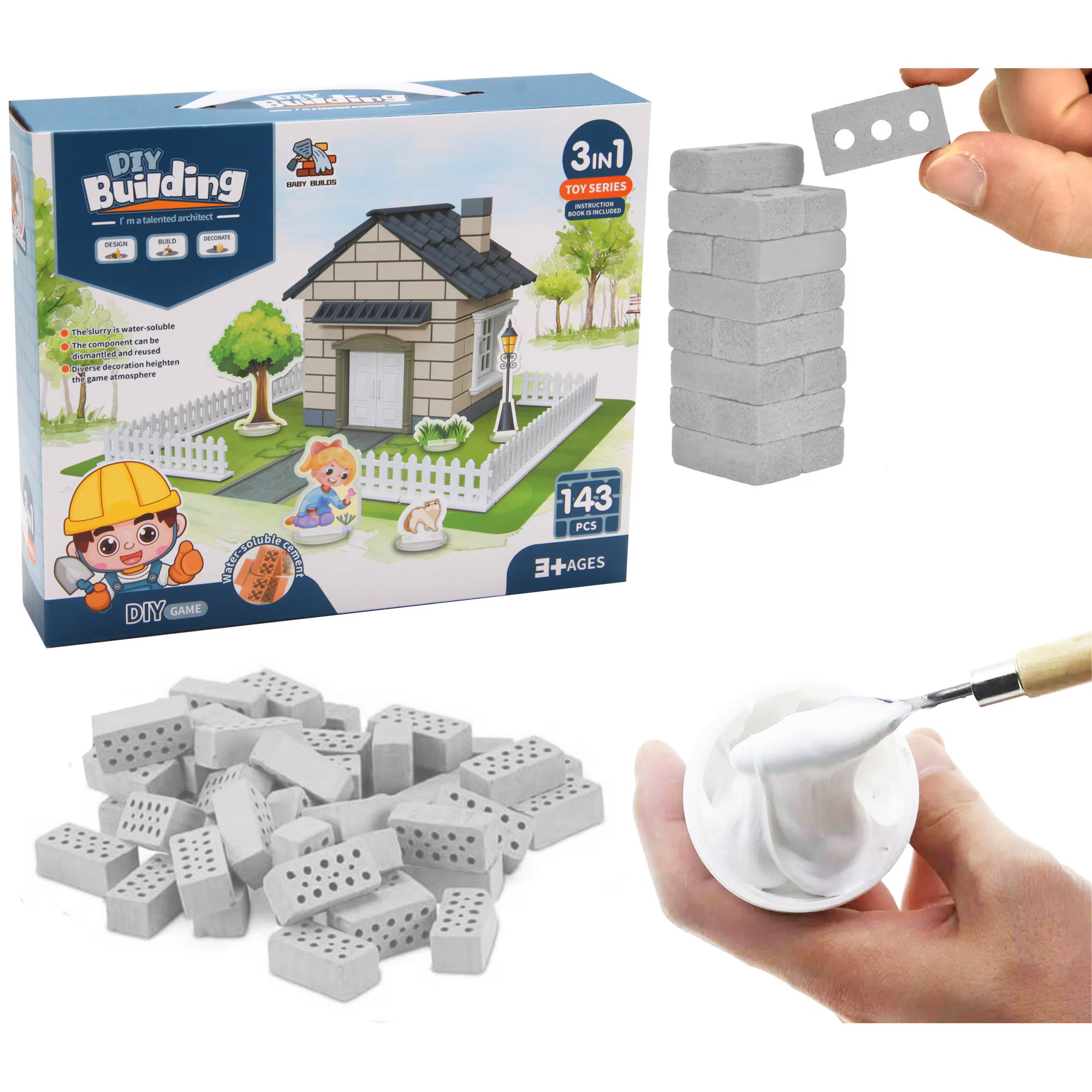 Mini Bricklayer – European Cottage (245 PCS)