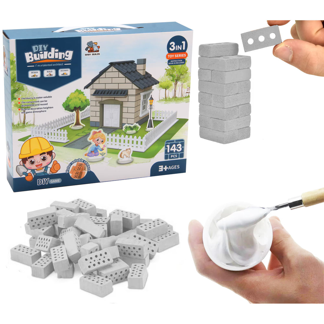 Mini Bricklayer – European Cottage (245 PCS)