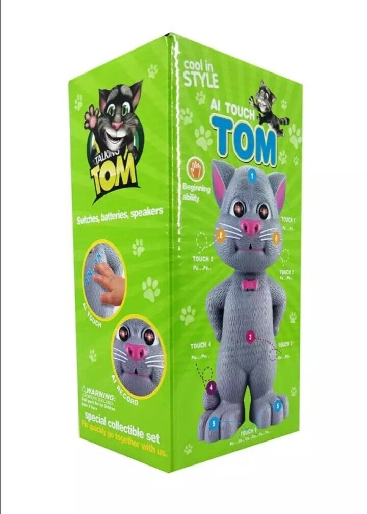 AI Record Tom – Interactive Talking Cat Toy