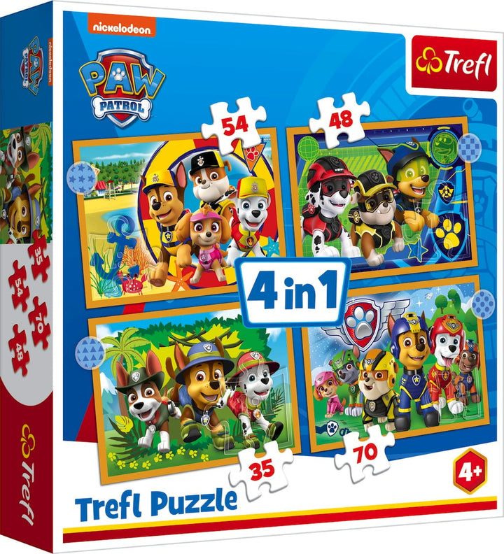Paw Patrol 4in1 Trefl Puzzle